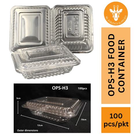 Ready Stock Benxon Ops H Plastic Tray Bakery Disposable Plastic