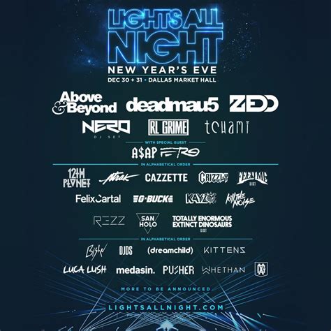 Lights All Night 2016 | Full Lineup Released | EDM Identity