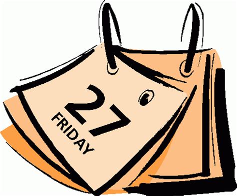 Friday Calendar Clipart Clip Art Library