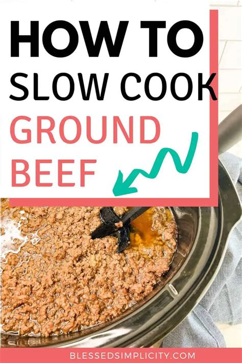 How To Cook Ground Beef In A Crockpot