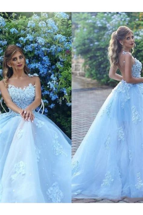 Ball Gown Lace Long Prom Dress Formal Evening Dresses 601743