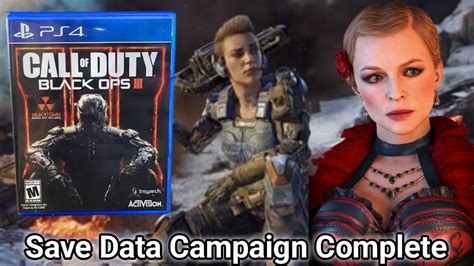 PS4 Call Of Duty Black Ops 3 Save Data Campaign Complete Hardened