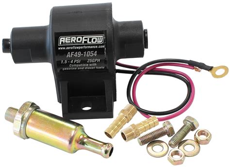 Aeroflow Low Pressure In Line Electric Fuel Pump 12 Volt 9337206114677 Ebay