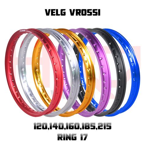 Jual Velg Ring 17 Merk VRossi WM Kotak Ukuran 120 140 160 185 215