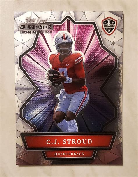 C J Stroud 2021 Wild Card Alumination Collegiate Edition ANBC 14 RC