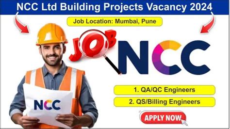 Ncc Limited Urgent Hiring For Qa Qc Engineer Construction Job