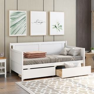 Daybed with two drawers, Full size Sofa Bed,Storage Drawers for Bedroom ...