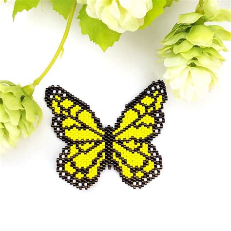 Brick Stitch Butterfly Patternbrick Stitch Patterninstant Etsy Canada