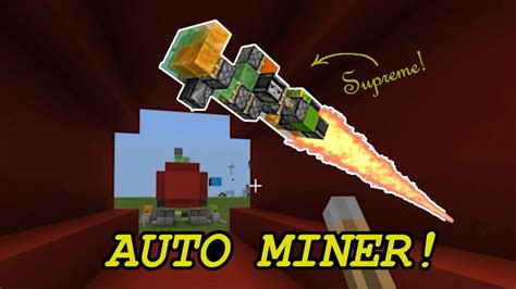 Afk Tunnel Bore Auto Miner For Minecraft Bedrock Edition Youtube