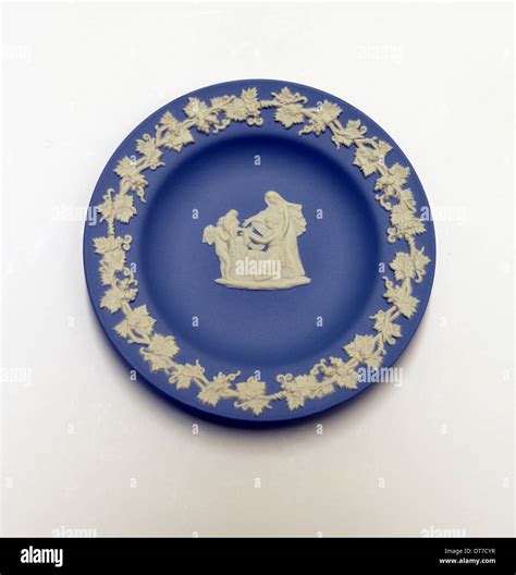 Wedgwood Blue Jasperware Pin Dish Stock Photo Alamy