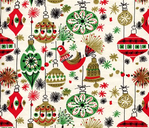 Vintage Christmas Wrapping Paper Designs