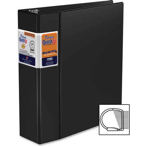 Quickfit Stw29051 Commercial D Ring Binder 1 Each Black Walmart