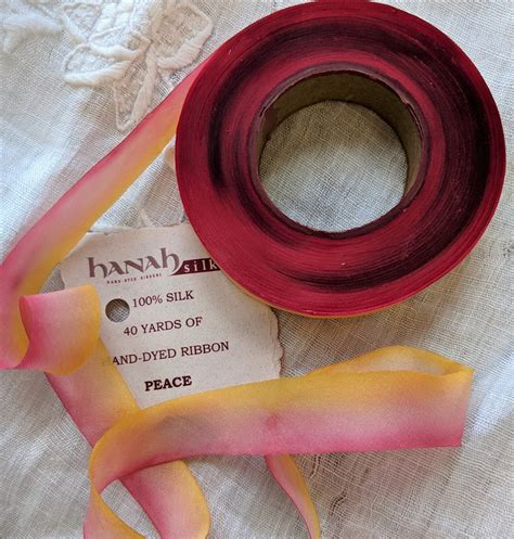 Peace Hanah Bias Cut Silk Ribbon Metre Pack Lorna Bateman