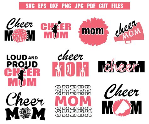 Cheer Mom Svg Cheer Svg Cheerleader Svg Cheerleading Svg Cheer Etsy