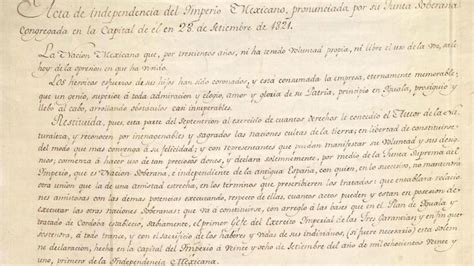 Historia de México por qué el país tuvo más de un Acta de Independencia