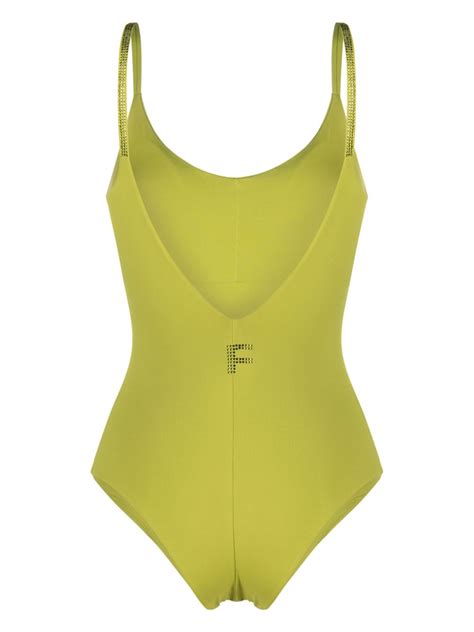 Fisico Logo Embellished Sleeveless Swimsuit Farfetch