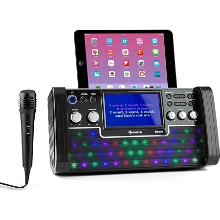 Karaoke Maschine GJCrafts Bluetooth Karaoke Lautsprecher Groß mit 2