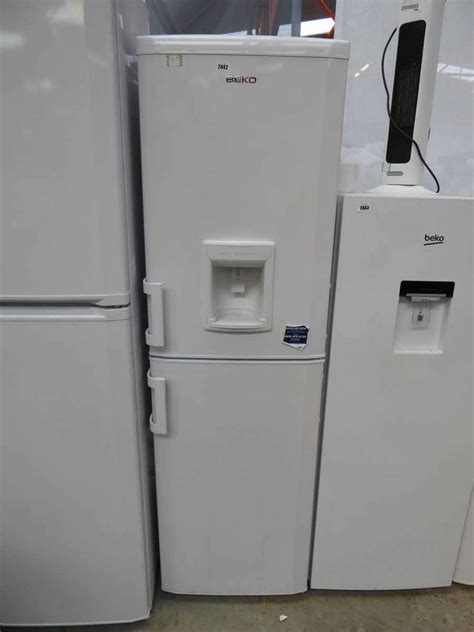 Beko A Class Frost Free Fridge Freezer In White With Built In Water Dispenser