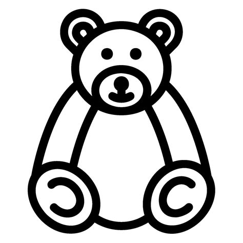 teddy bear line icon 27581162 Vector Art at Vecteezy