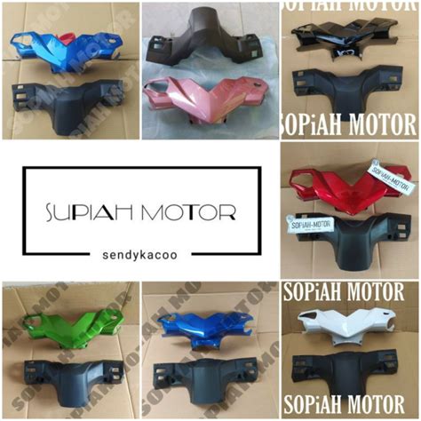 Jual Batok Kepala Depan Belakang Motor Honda Beat Karbu Lama Merah Biru