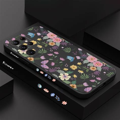 Flores Bonitas Borboleta Deixa Caixa Telefônica Para Samsung Galaxy S23