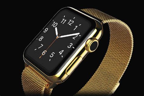 Gold Apple Watch 5 With Milanese Strap Goldgenie International