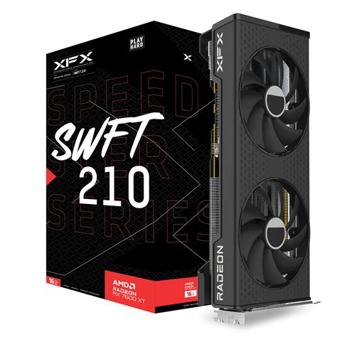 XFX Speedster SWFT210 Radeon RX 7600XT Core Tarjeta gráfica para Juegos