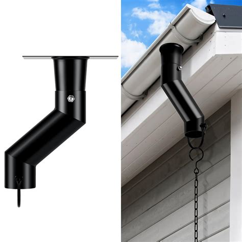 Amazon Tfro Cile Rain Chain Gutter Adapter Black Installation