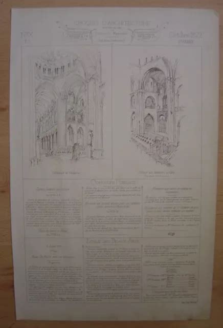 Grand Croquis Architecture Cath Drale De Coutances Et L Abbaye Aux