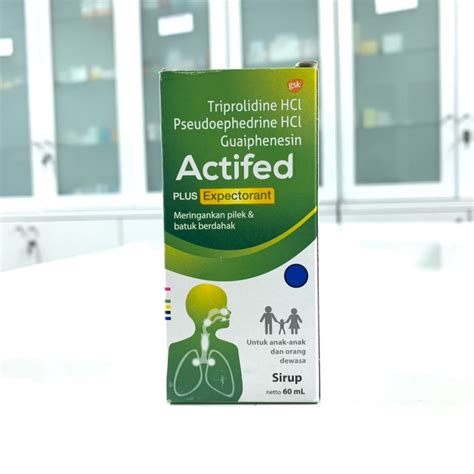 Jual ACTIFED PLUS EXPECTORANT Sirup 60 Ml Hijau Pilek Batuk