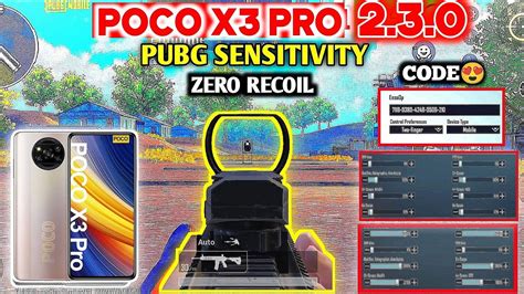 Poco X Pro Pubg New Sensitivity Settings Poco X Pro Pubg