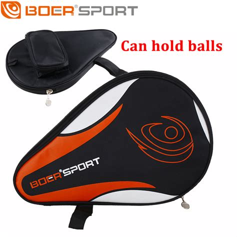 Professional Oxford Table Tennis Racket Case Bag With Outer Zipper For