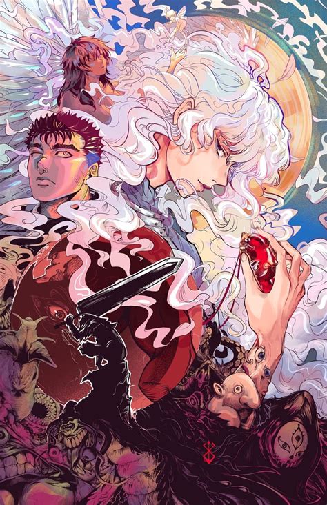 Berserk Story Poster Print Griffith Guts Casca Etsy Canada In 2024