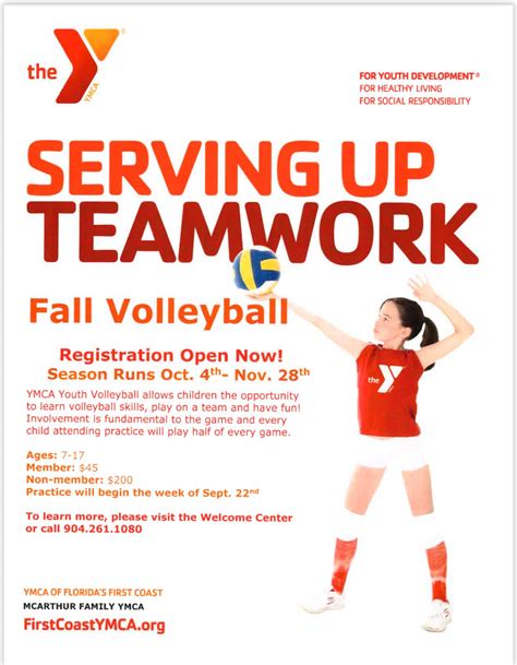 🏐 Serve up some fun this season! YMCA... - First Coast YMCA | Facebook