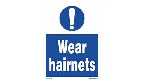 Mss Mandatory Action Signs Wear Hair Nets 19 0029