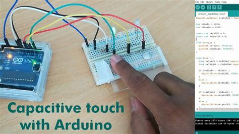 Bare Minimum Capacitive Touch Sensor With Arduino Uno Youtube