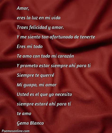 Poemas De Amor Para Mi Novio Cortos Que Rimen