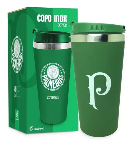 Copo T Rmico Emborrachado Palmeiras Inox Original Oficial Frete Gr Tis