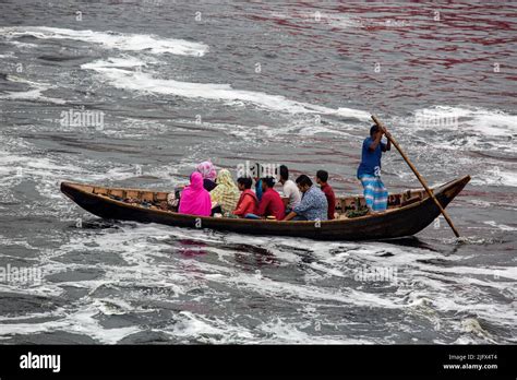 Passenger Boat On The Buriganga River Dhaka Bangladesh Stock Photo