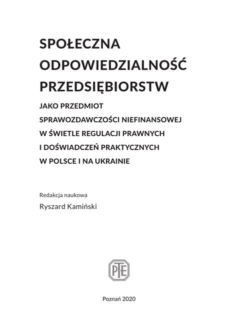 PDF Metody pomiaru wyników realizacji koncepcji społecznie