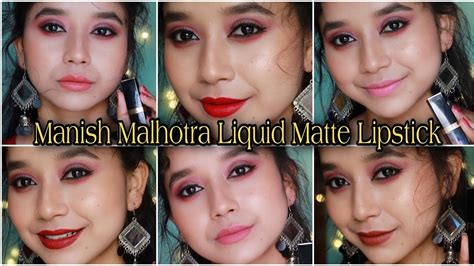 Manish Malhotra Liquid Matte Lipstick Review Swatches Not Sponsored