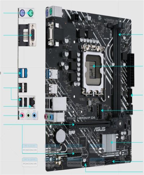 Mainboard Asus Prime H610M F DDR4 Pcngon