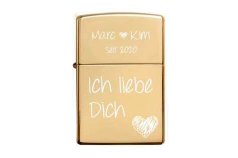 Personalisiertes Zippo Ich Liebe Dich GravurShop