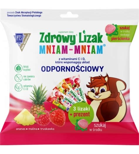 Zdrowy Lizak Mniam Mniam Z Witaminami C I D X Sztuki Prezent