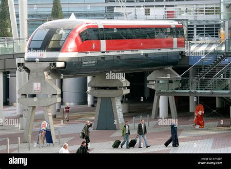 True to original Transrapid TR8 model at the Munich Franz-Josef-Strauss ...