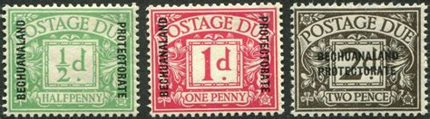 Bechuanaland 1926 Postage Due Set Sg D1 D3 Lightly Mounted Mint