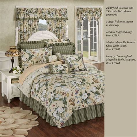 Colonial Williamsburg Garden Images Iii Magnolia Floral Comforter Set