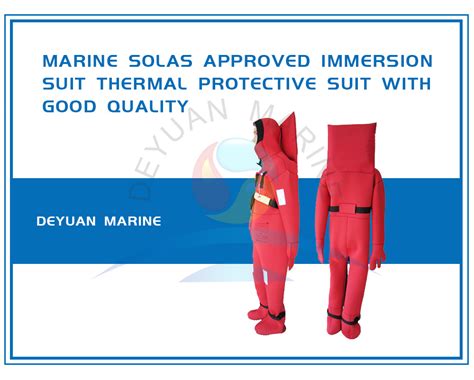 Marine Solas Immersion Suit Protective Suits China Inflatable Life