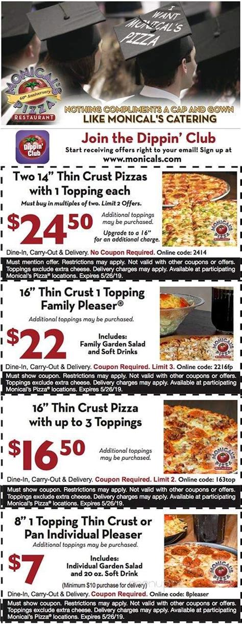 Menu Of Monical S Pizza In Manteno IL 60950