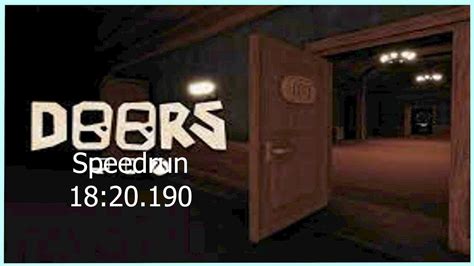 [roblox] Doors Trio No Shop Speedrun 18 20 190 Youtube